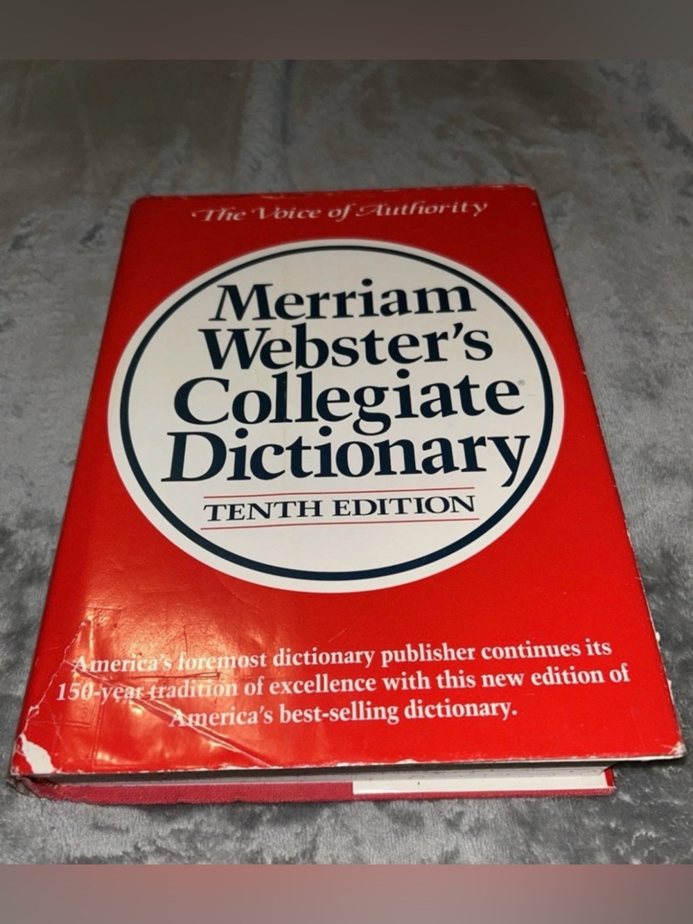 Merriam Webster's Collegiate Dictionary Tenth Edition Hardcover 1996